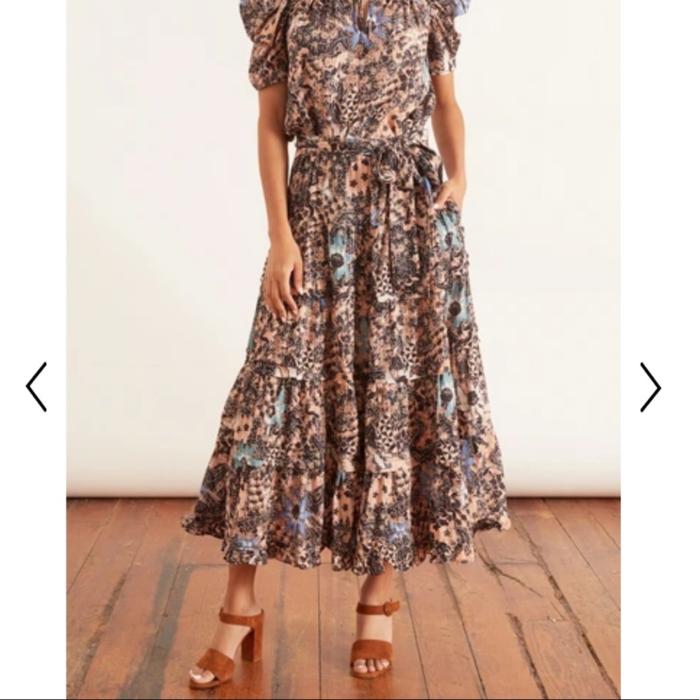 Ulla Johnson Amelia skirt in faded coral